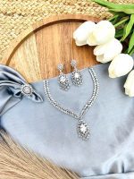American diamond necklace with Ring - Image 2