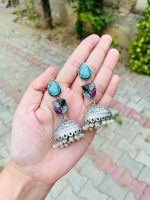 Rikita brass jhumka - Image 5