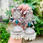 Manchali brass jhumka Multi