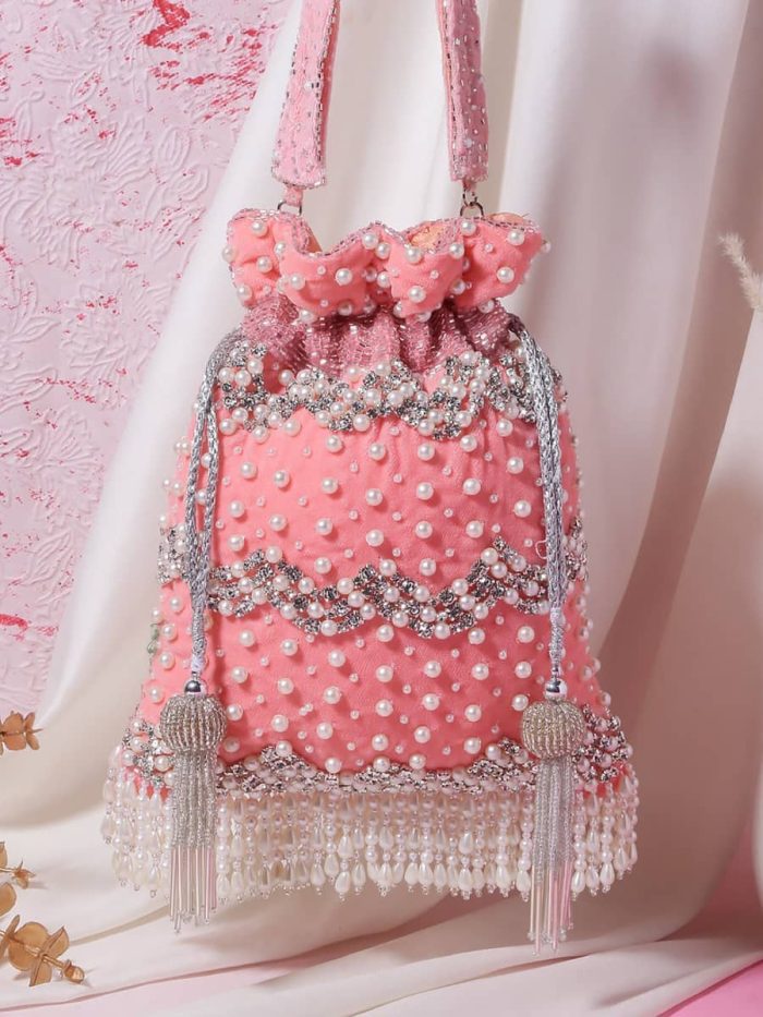 Pink Pearl potli - Image 1