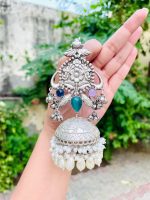 Manchali brass jhumka Multi - Image 2