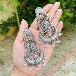 Krishna brass earrings