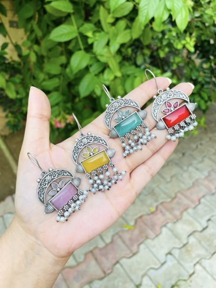 Reshma brass earrings