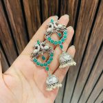 2 mayur brass earrings