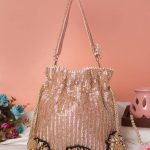 Kanchan rosegold potli
