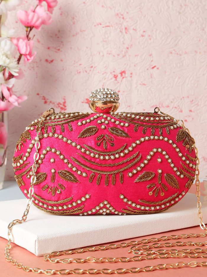 Ishu clutch blush pink - Image 1