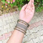 Dual tone bangles set (10 bangles)