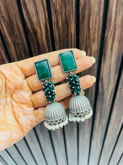 Rashika brass earrings
