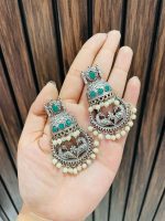 Rehbar brass earrings