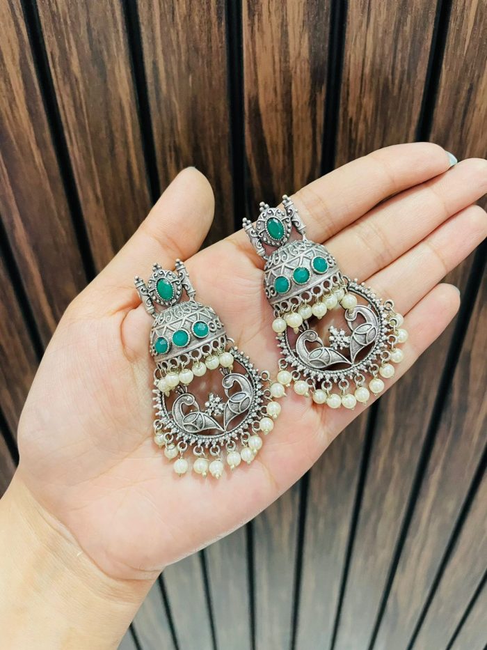 Rehbar brass earrings - Image 2