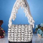 Pearl handbag black