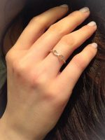 Infinity love 92.5 hallmark silver Ring - Image 2