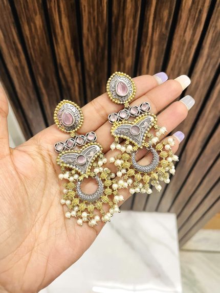 Sarana Dual tone earrings