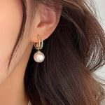2 in 1 Pearl Drop Earrings