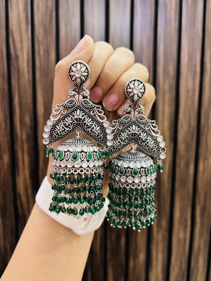 Bareilly vala brass jhumka - Image 2