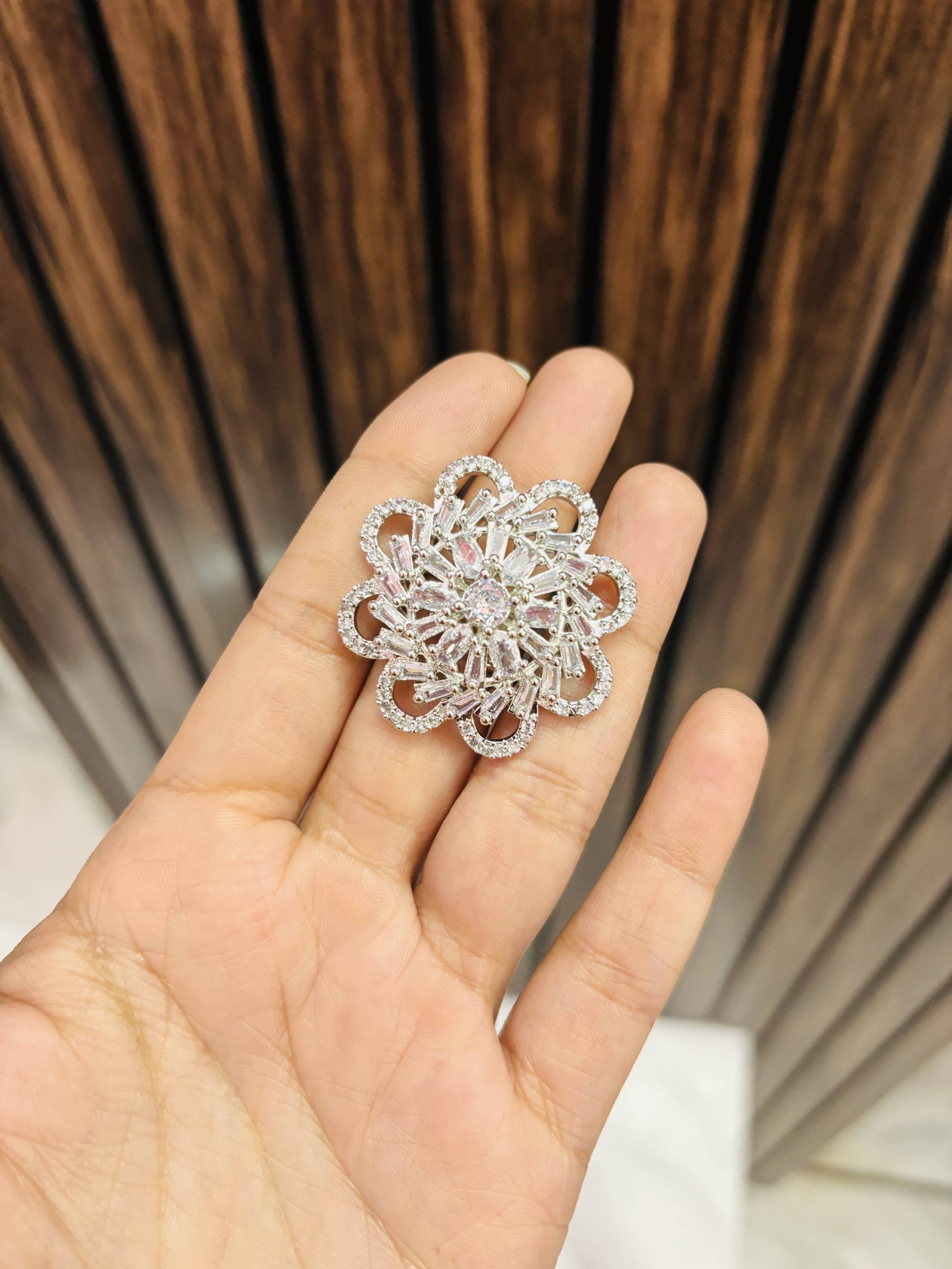 FullSizeRender(1)-compressed Big Flower ad ring - Image 1