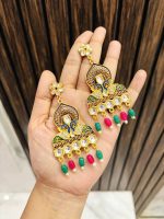 Peacock golden long necklace - Image 2