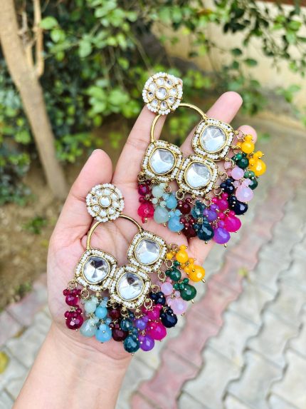 Geet Chandbali earrings Multi