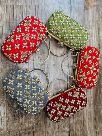 Saloni hand embroidery clutch