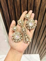 Sara Tendulkar set earrings with mangtika - Image 2