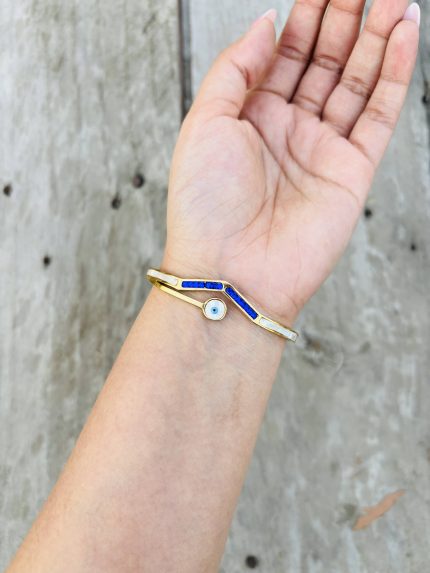 Small evil eye Gold plating bracelet Anti tarnish