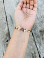 Arrow multi Gold plating bracelet Anti tarnish - Image 3