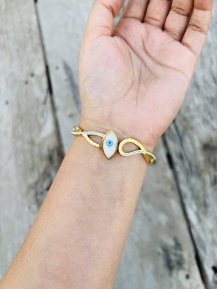 Evil eye Gold plating bracelet Anti tarnish