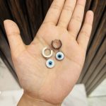 Cute evil eye Anti tarnish earrings