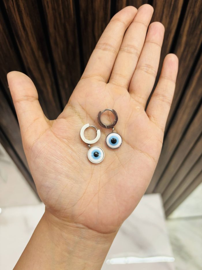 Cute evil eye Anti tarnish earrings - Image 1