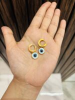 Cute evil eye Anti tarnish earrings - Image 2