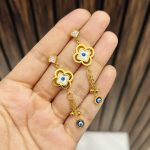 Evil eye drop Anti tarnish earrings