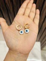 Cute evil eye Anti tarnish earrings - Image 3
