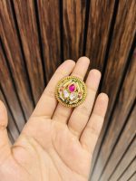Polki kundan lotus Ring - Image 2