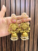 Somya brass Jhumka - Image 2