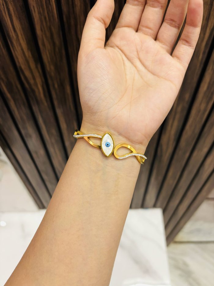 Evil eye Gold plating bracelet Anti tarnish - Image 1