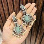 Sajani Brass earrings Mint