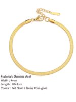 Snake Anklet 18k Gold Plated - Image 2