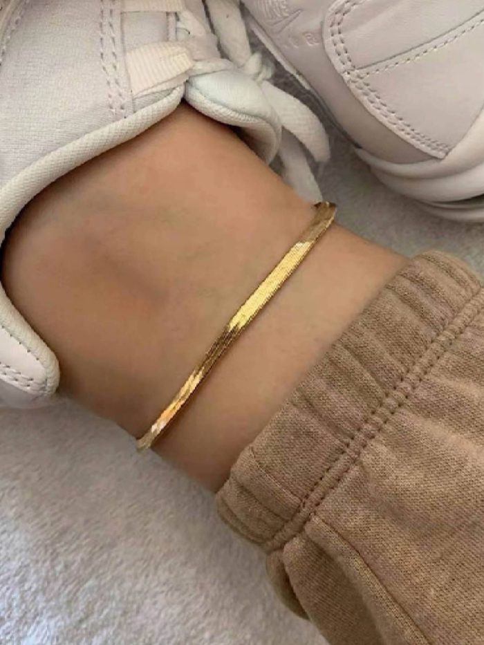 Snake Anklet 18k Gold Plated - Image 1