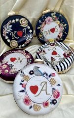 Embroidery round clutch - Image 7