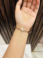 Black white Gold plating bracelet Anti tarnish