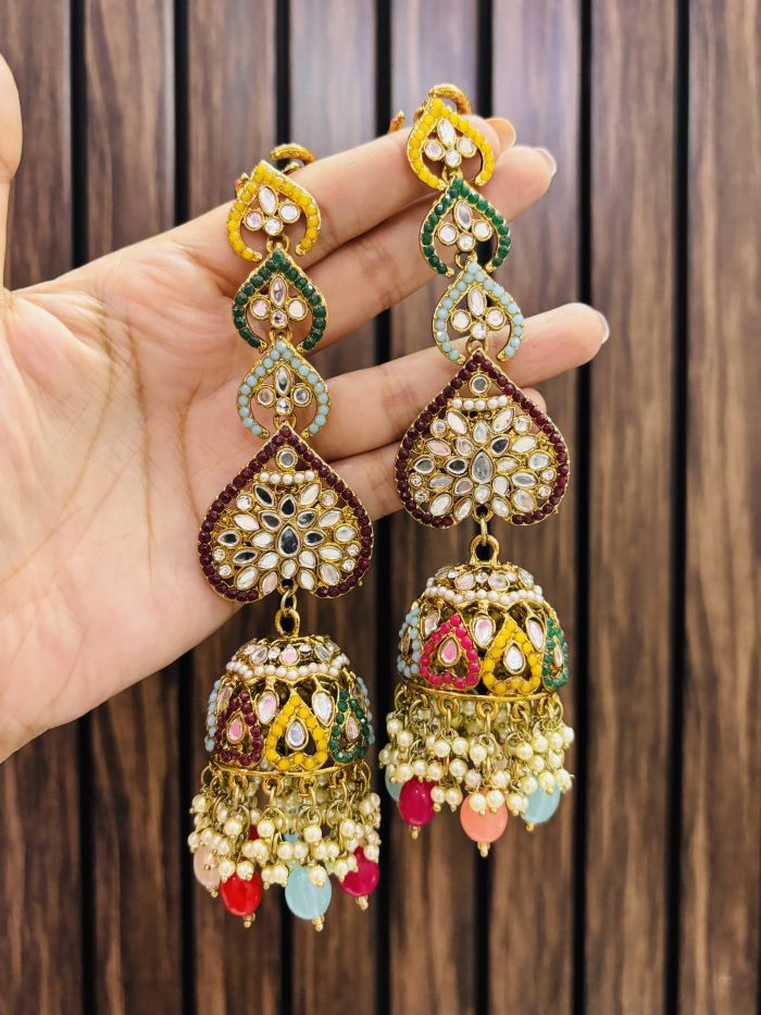 Multi mirror jhumka - Image 1
