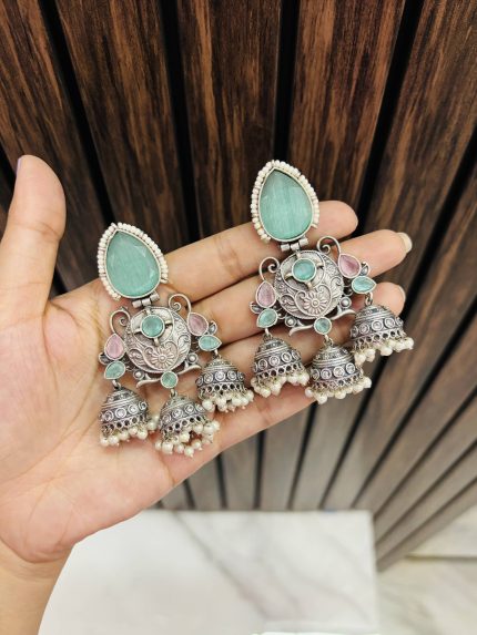 Manjli brass Earrings