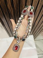 Nuri ad polki necklace 2 layer Multi