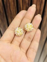 Pearl flower earrings - Image 2