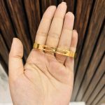 Disco zircon Gold plating bracelet Anti tarnish