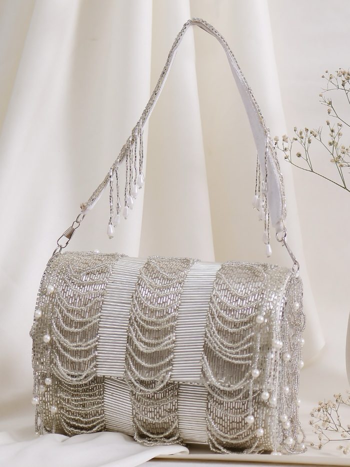 Saloni sling bag Silver - Image 1