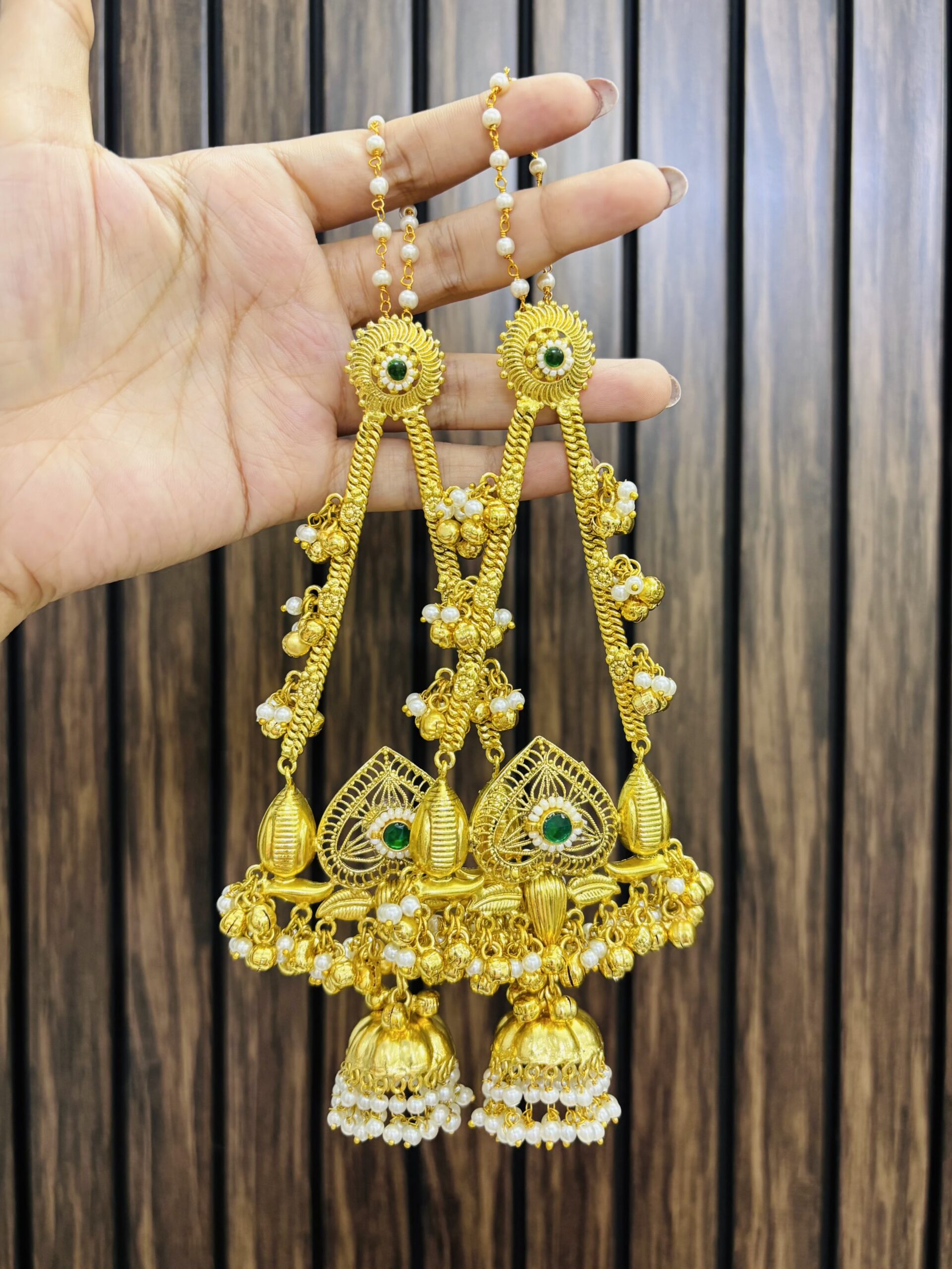 2E9B80D7-9448-43BA-9EA6-AF9FDA5A3314-compressed Prajakta brass earring - Image 1