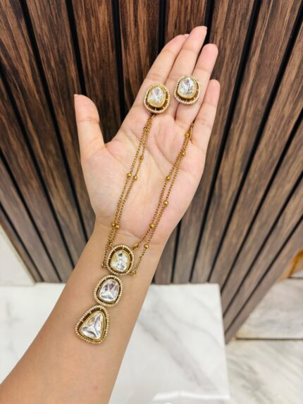 Layer polki necklace