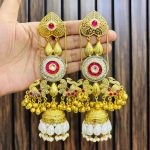 Sushma brass earrings