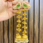 Latkan bird brass earring